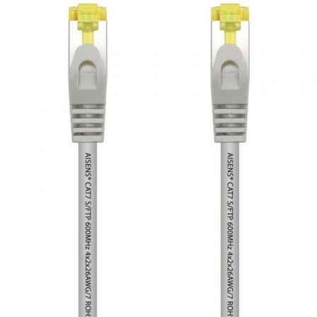 Cable de Red RJ45 S/FTP Aisens A146-0332 Cat.7/ 25cm/ Gris